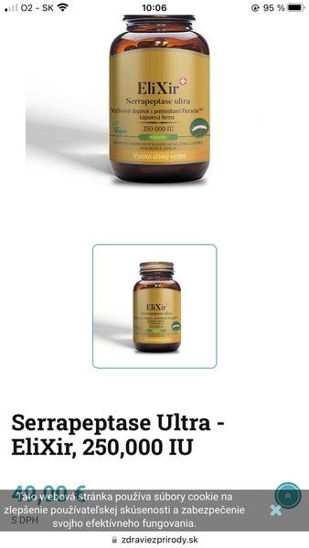 Kde kúpiť nedostupný Serrapeptase Ultra EliXir?