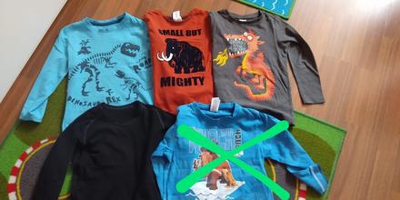 Tričká dlhý rukáv, veľ. 116, c&a,116