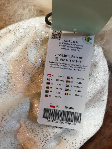 Zimná čiapka, coccodrillo