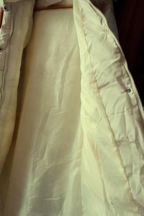 Dlhá maslovo biela vetrovka, v. xl/xxl, xl