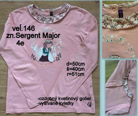 Dievčenské tričko veĺ.146, zn.sergent major, sergent major,146