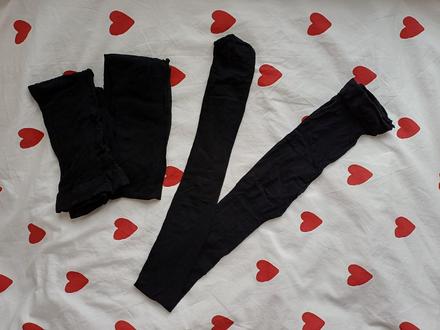 Čierne silonky 15 den 3 páry, l