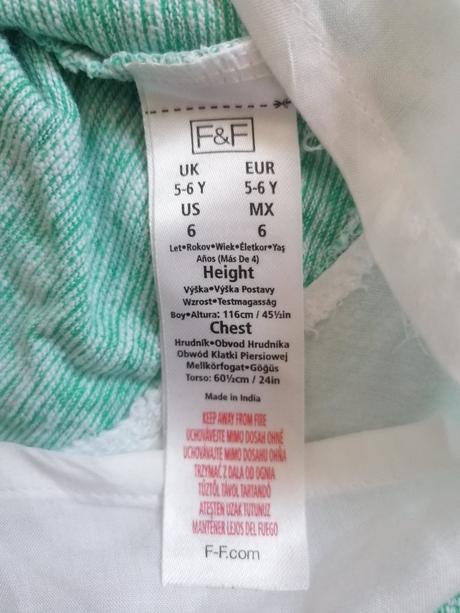 Dievčenské tričko f&f, f&f,116