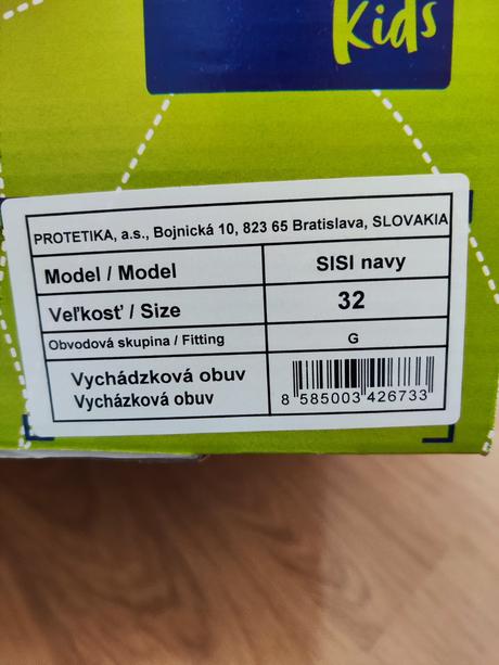 Dievčenské topánky, protetika,32