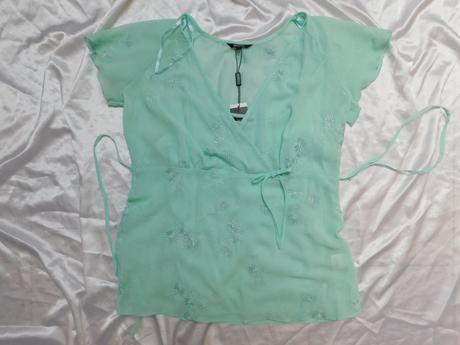 Pekna bluzka so spodnym topom, papaya,44