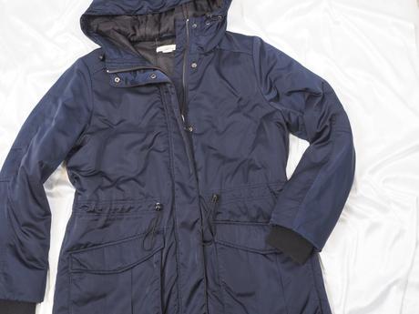 Tmavomodrá zimná bunda h&m, h&m,42