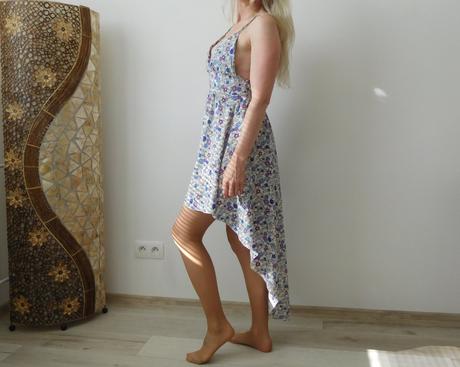 Šaty kvietočkované, s dámske letné,, s