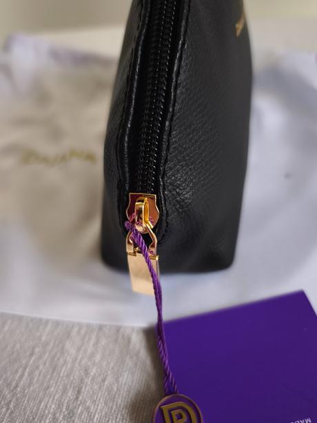 Čierna kožená kozmetická taštička dajana rodriguez, dajana rodriguez