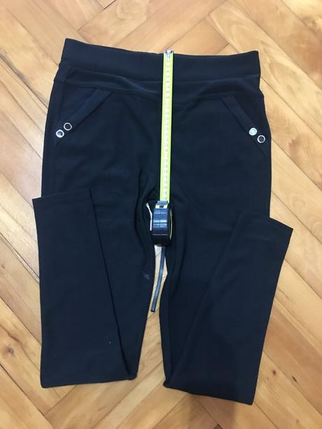 Čierne elastické nohavice / legíny, l