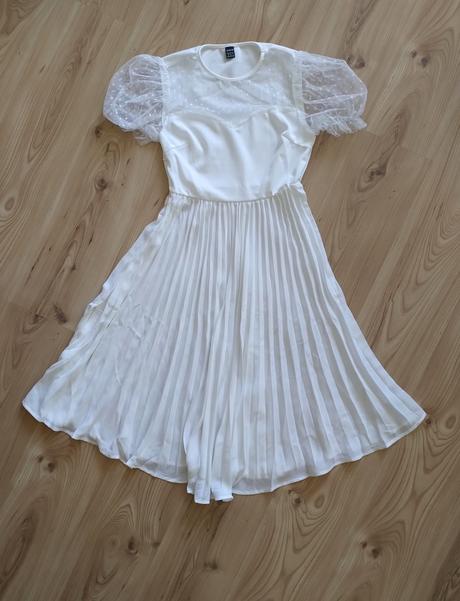 Romantické biele šaty, 36 / s