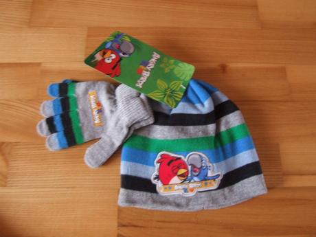 Zimný set angry birds (čiapka + rukavice)., 50