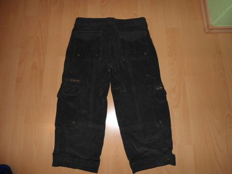 Cierne 3/4-ove nohavice, s