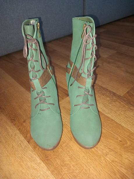 Zelené topánky na platforme 38cky, 38