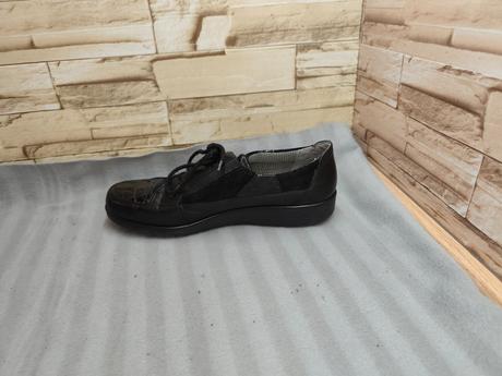 Ara 39 - dámske kožené čierne topánky, ara,39