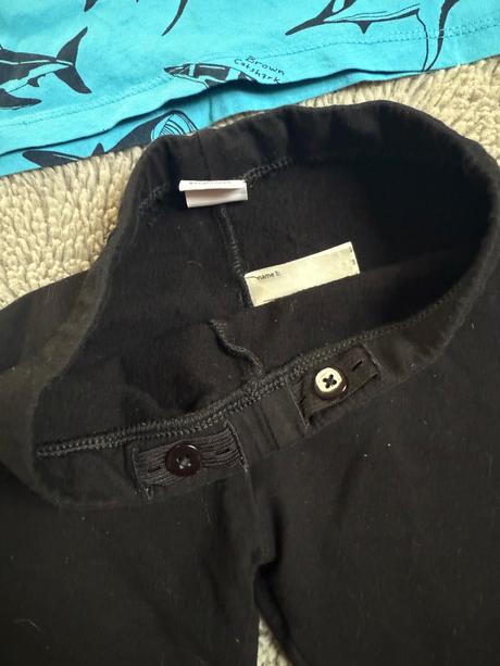 Tričko zo žralokmi hm 110/116 +kratasy lindex, h&m,110