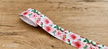 Rypsová stuha 38 mm - ruže- balenie 1,80 metra, 