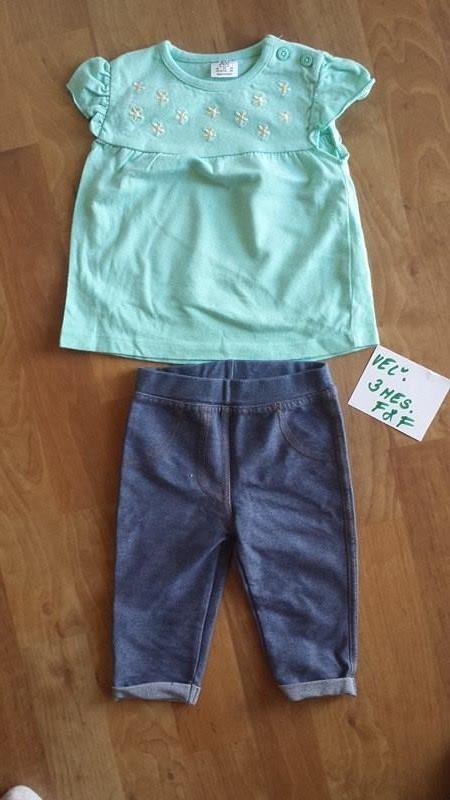 Set leginky a tričko, f&f,68