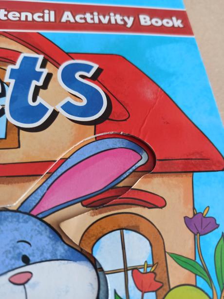 Pets - stencil activity book, 