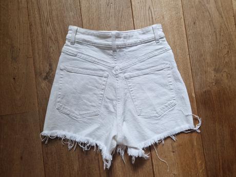 Biele riflove kratasy 152, h&m,152