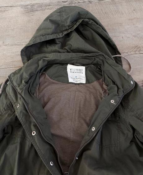 Olivovozelená prechodná parka, 40