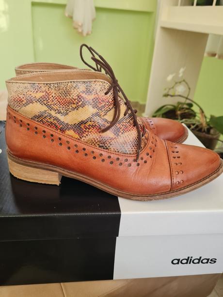 Kožené topátky č.38, 38