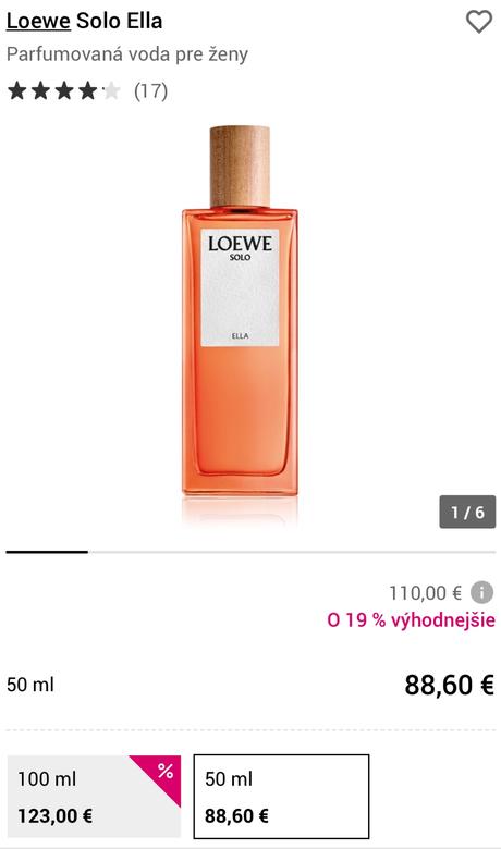 Loewe solo ella eau de parfum 50ml,