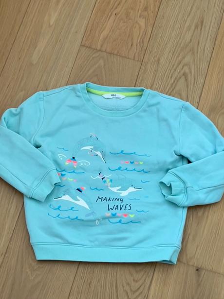 Mikina bez kapucne s delfinmi, marks & spencer,110