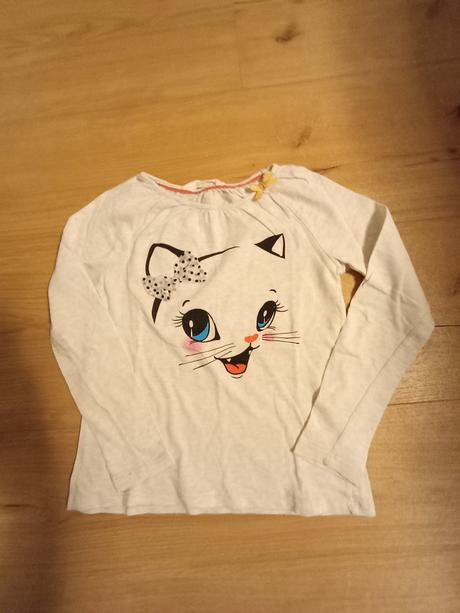 Tričko s mačičkou, h&m,128