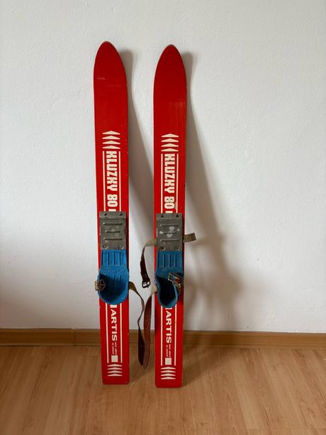 Detské retro lyže kluzky artis, 