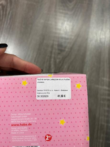 Haba nočna lampa lietajuce sny s hudbou, 