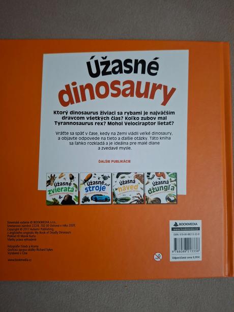 Úžasné dinosaury- kniha, 