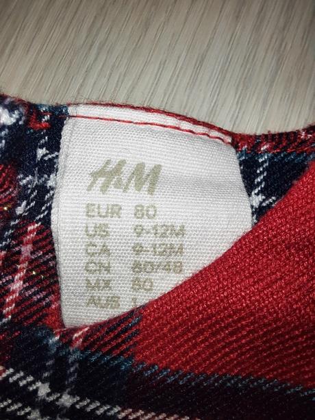 Kárované šatôčky h&m, h&m,80
