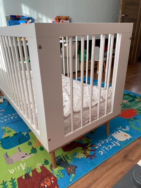 Detská postieľka 120x60 s doplnakmi, šírka (cm): 60,dĺžka (cm): 120