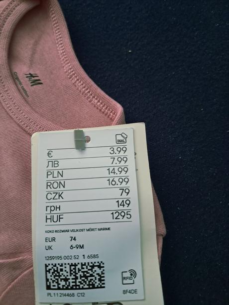 Body 2ks v.74, h&m,74