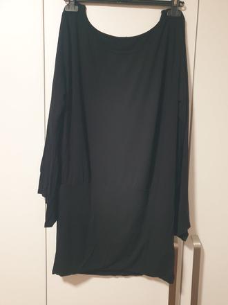 Čierny predĺžený top, xl