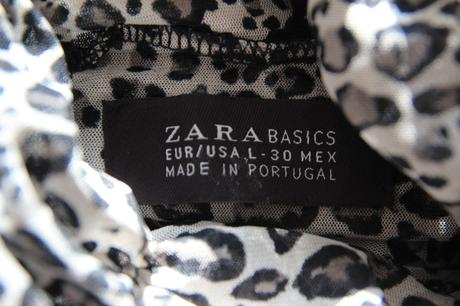 Sieťovaný leo top, zara, zara,l