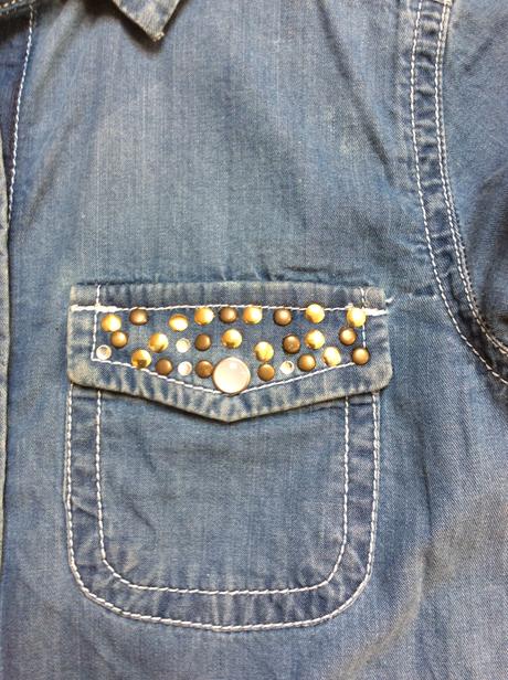 Riflová košeľa, marks & spencer,134