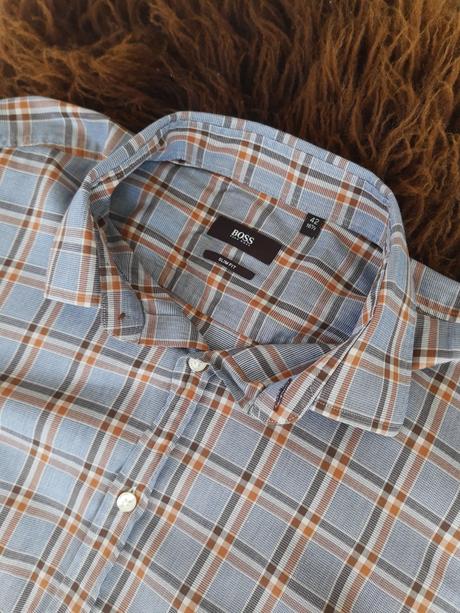 Pánska košeľa hugo boss so záplatami, hugo boss,42