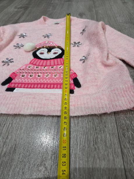 Sveter vianočný zimný tučniak, f&f,122