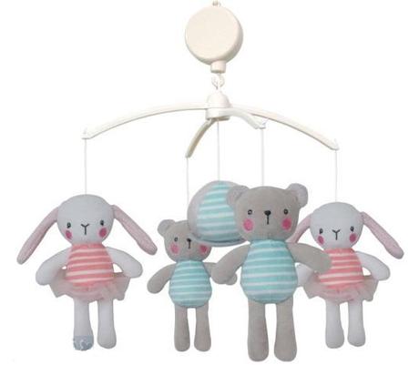 Babymix kolotoč nad postieľku zajačiky, 