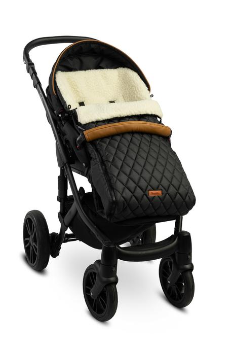 Sensilo vlnený fusak prešívaný čierny, sensillo