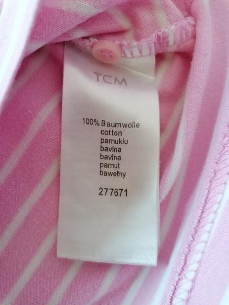 Tričko 98/104 bielo-ruzove pasikave, tcm,98