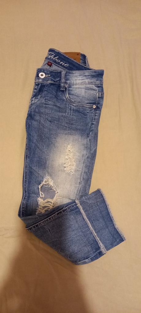 Dámske rifle pod kolena, fishbone,xs