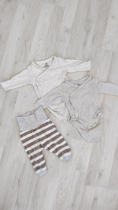 2x body s dlhým rukávom a teplé tepláky, h&m,56