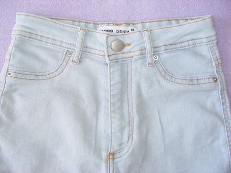 Rifľové šortky cropp denim, xs