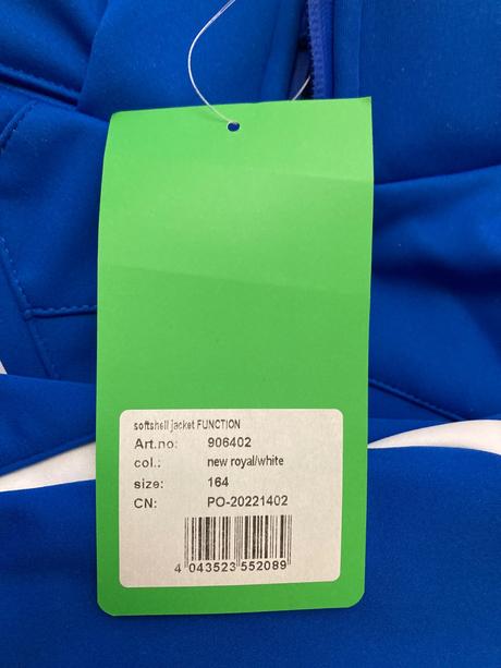 Softshell bunda erima 164 nová, 164