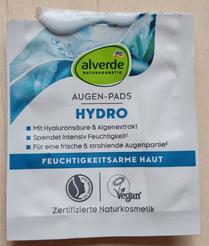 alverde NATURKOSMETIK Vankúšiky pod oči Hydro, 2 ks