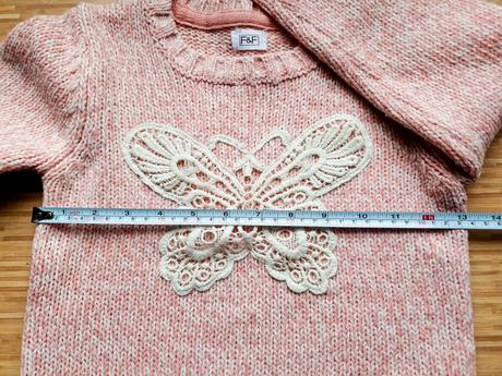 Pleteny sveter s motylom, f&f,122