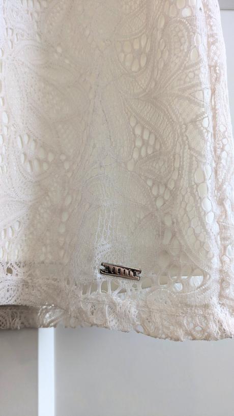 Krémové čipkované šaty mohito, mohito,s