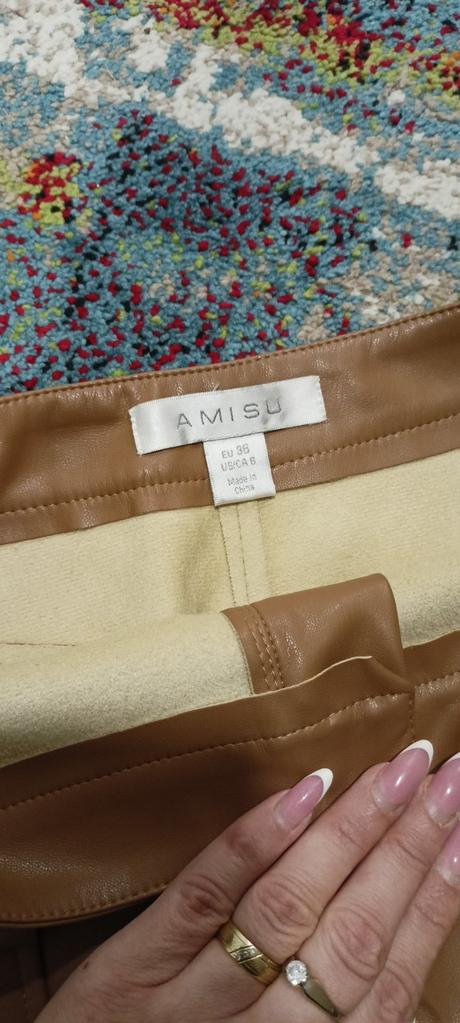 Koženková sukňa, amisu,36